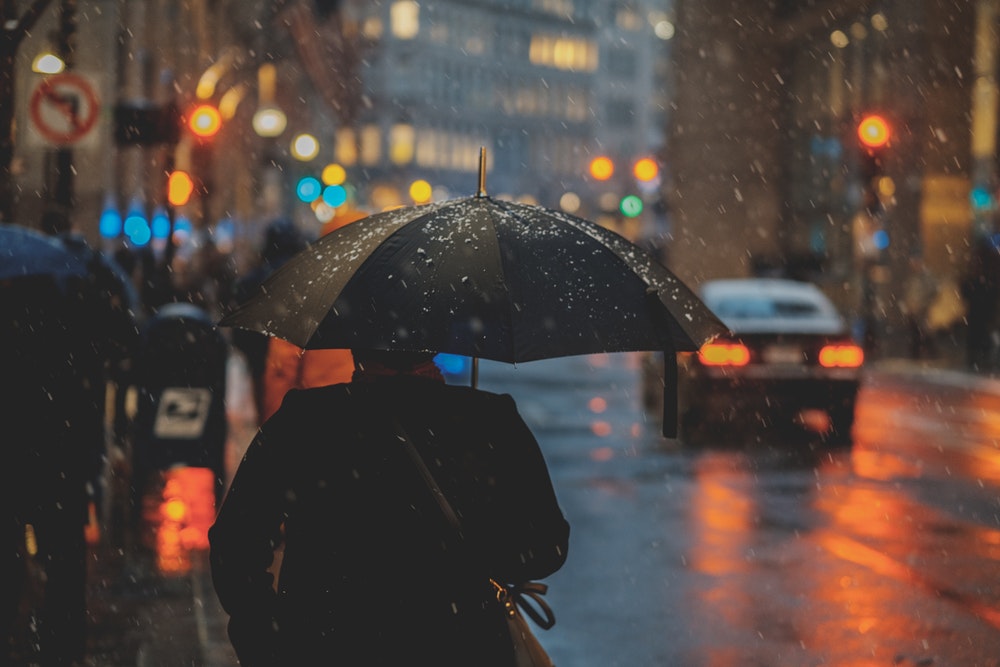 person-under-umbrella